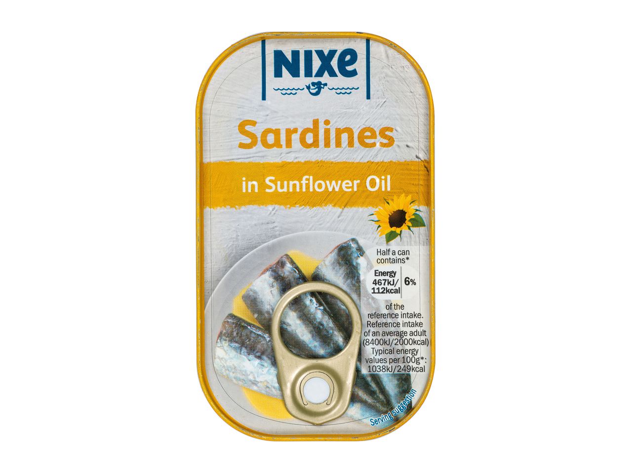 Nixie sardines in sunflower oil.