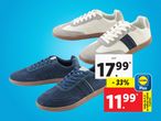 Dva para superg, en par belih in en par modrih, z oznako cene Lidl.