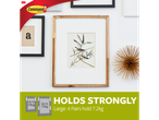 3M Command® hooks securely hold large picture frames.