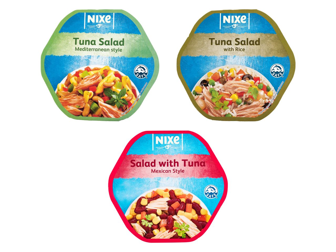 Salate de ton Nixé: stil mediteranean, cu orez și stil mexican.