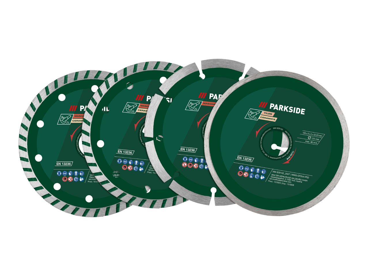 Diamond Cutting Disc Set - 4 Pack