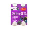 Milbona Active Drink uogų gėrimas, 4 x 100 g.