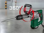 Parkside X1300 kőfaragó kalapács 360°-ban forgatható fúrófejjel.
