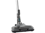 Grey vacuum cleaner head with a silver handle, featuring a motorized floor brush and LED lights.