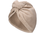 Turbante de cabelo Livarno com botão, de material macio e bege