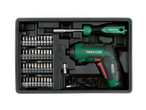 Trusă de scule PARKSIDE cu șurubelniță cu acumulator PAS D7 și biți.