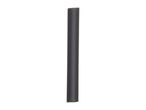 A single, dark gray, cylindrical heat shrink tube stands vertically against a white background.