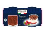 Boîte de tiramisu à la framboise Italamo de 160g, style italien.