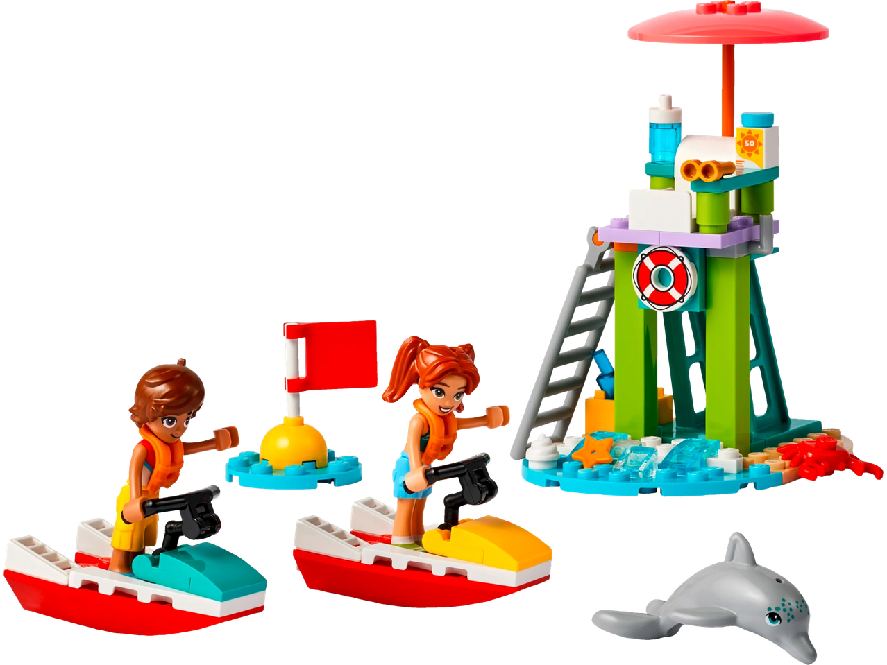 Lego: summer set with jet skis and minifigures.