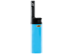 Long-neck blue BIC lighter.