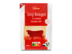 Milbona Jong Belegen Gouda kaas plakken: 400g verpakking.