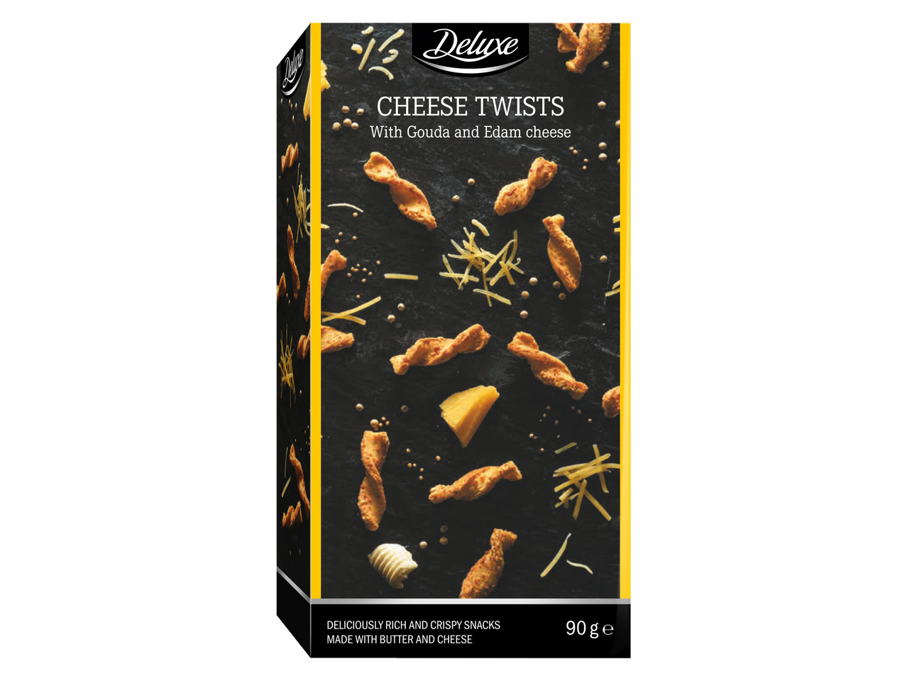 Deluxe siera standziņas ar Gouda un Edam sieru, 90g