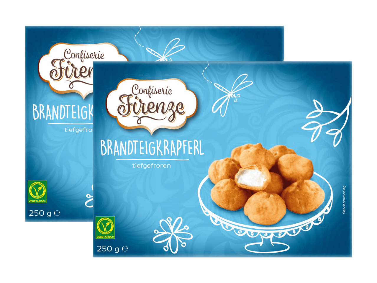 Confiserie Firenze Brandteigkrapferl, tiefgefroren, 250 g