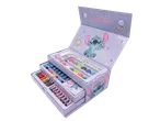 Undercover Stitch kunstset met verf, kleurpotloden en stickers, thema 'Totally Out of This World'.