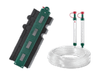 Heizstab-Set mit Steuergerät und Kabelrolle.