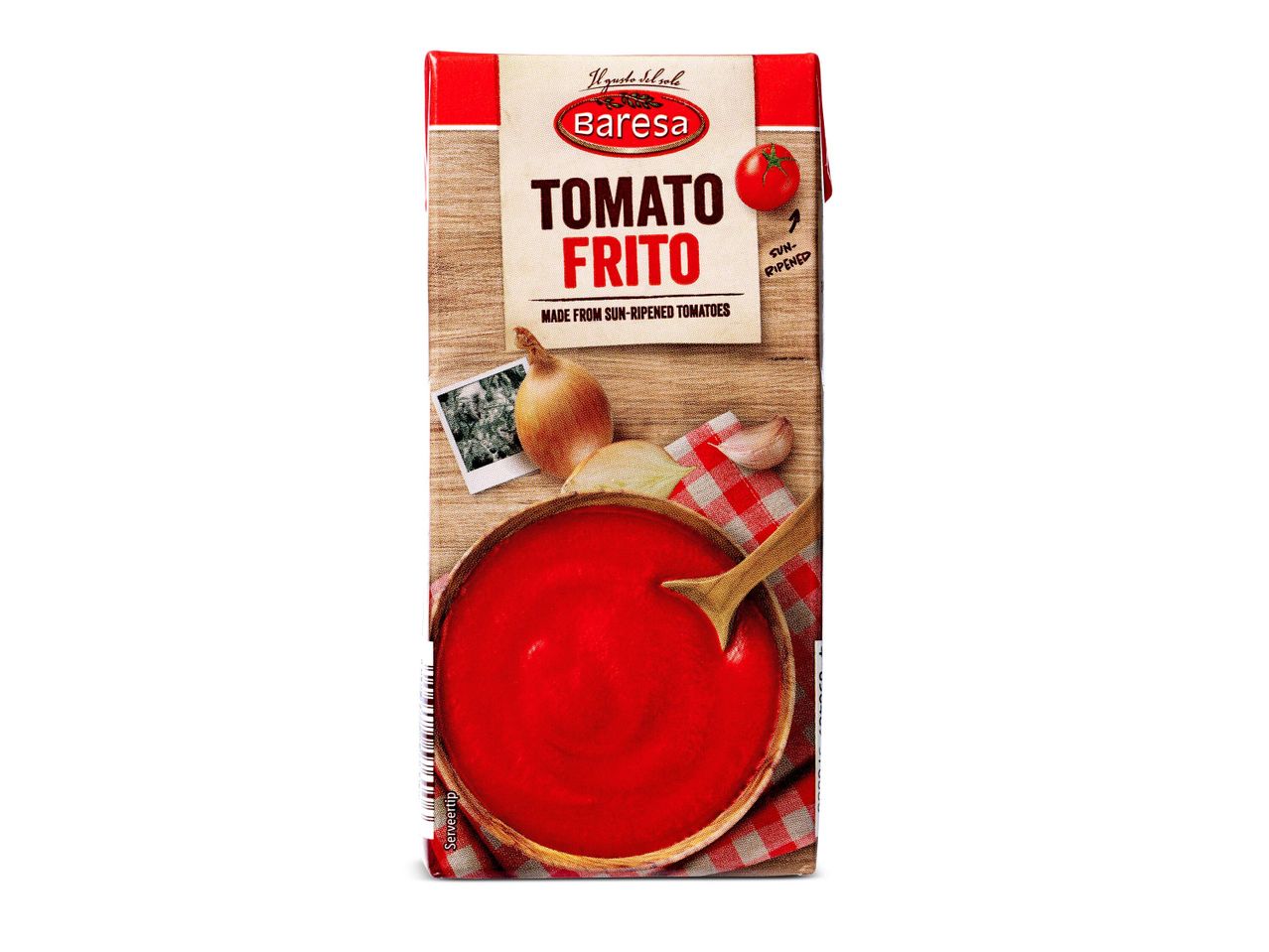 Barresa Tomat Frito: tomatenpuree van zonrijpe tomaten.