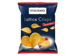 Sac de chips ondulées Italimo saveur tomate, 125g.