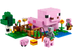 Lego Minecraft: pink pig, characters, and accessories.