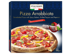 ITALIAMO Pizza Arrabbiata: akmeninėje krosnyje kepta pica su aštriu salami, kepta paprika ir pepperoni.