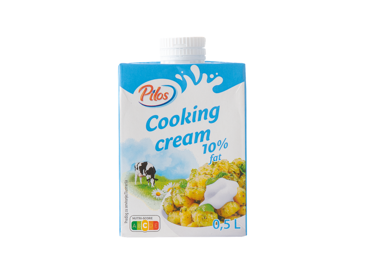 Pilos vrhnje za kuhanje 10% masti, 0,5 L