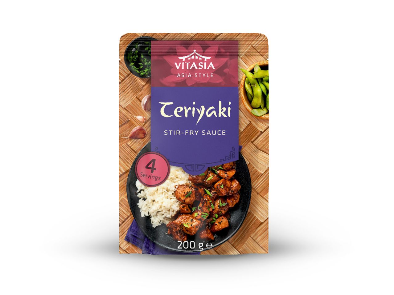 Vitasia Asia Style Teriyaki umak za prženje, 200g, 4 porcije.
