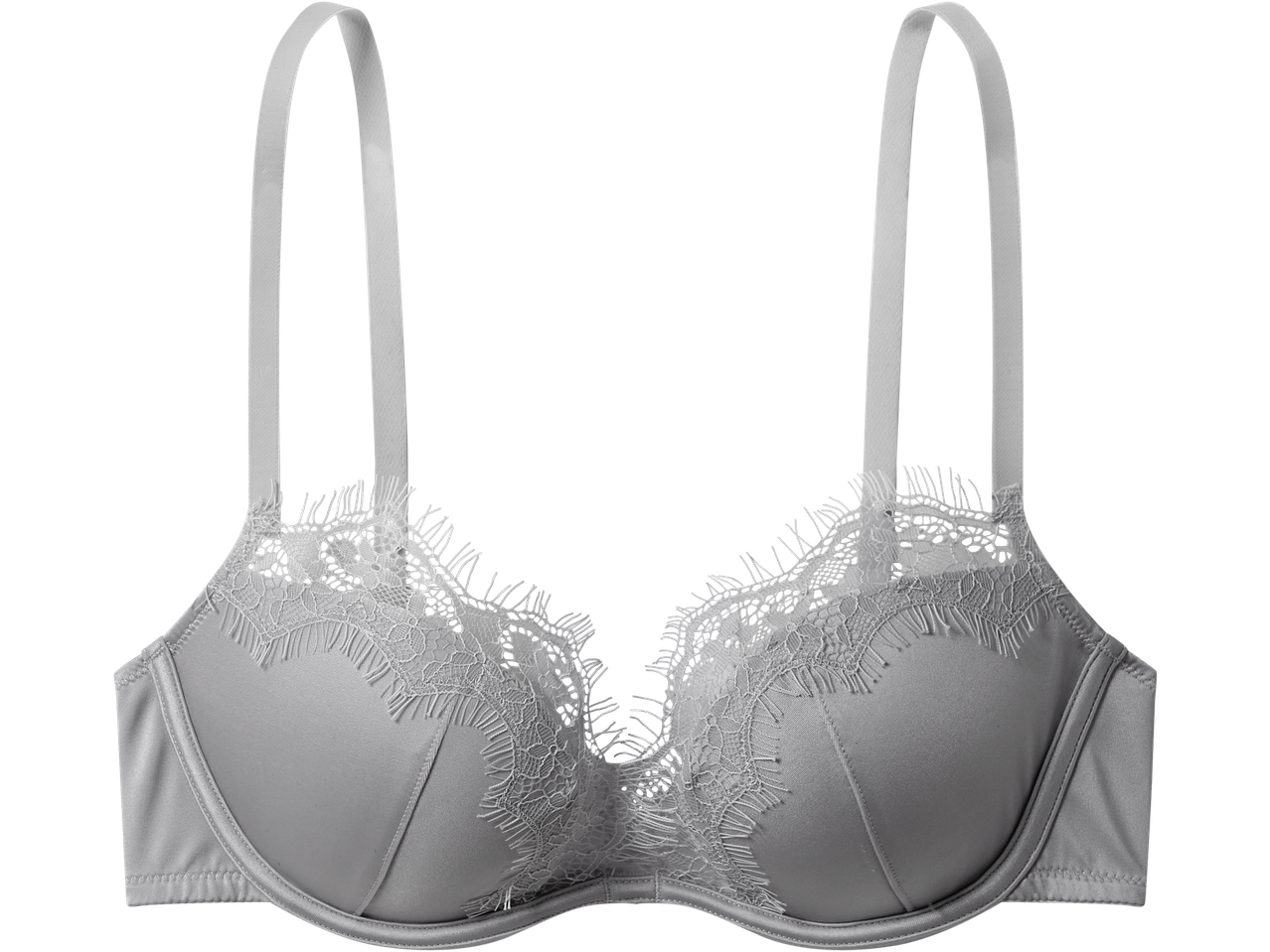 Sutiã Esmara em cinzento com detalhes de renda