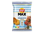 Zak chips met Argentijnse gegrilde steak smaak, Nutri-Score A, en FIFA World Cup 26™ sponsoring.