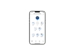 Interface da aplicação do Aspirador Robô Silvercrest mostrando opções de controlo e estado.