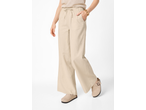 Pantaloni bej de damă ESMARA cu șnur și saboți bej.