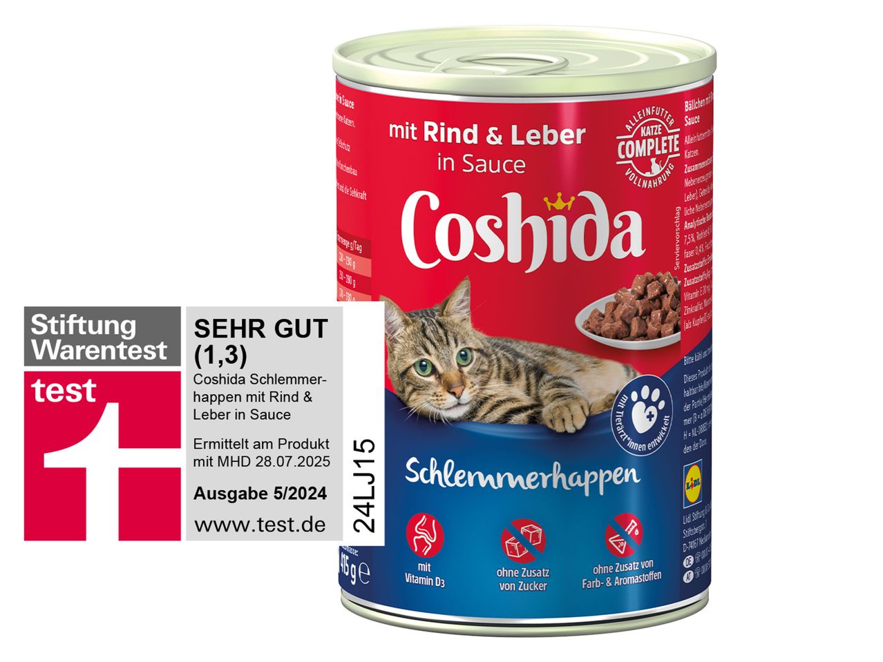 Coshida Katzenfutter: Rind & Leber in Sauce.