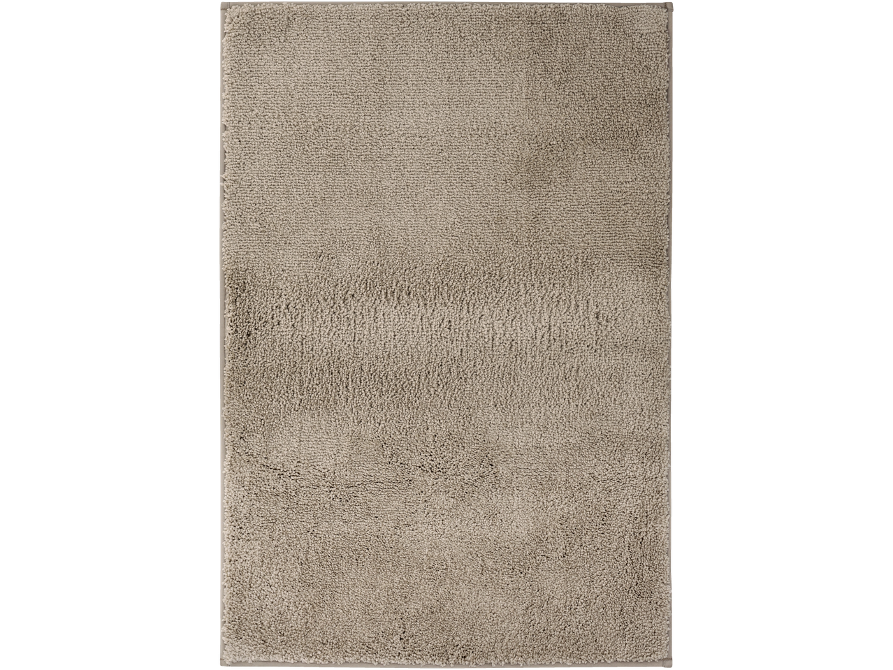 Taisnstūrveida smilškrāsas vannas istabas paklājs ar mīkstu tekstūru