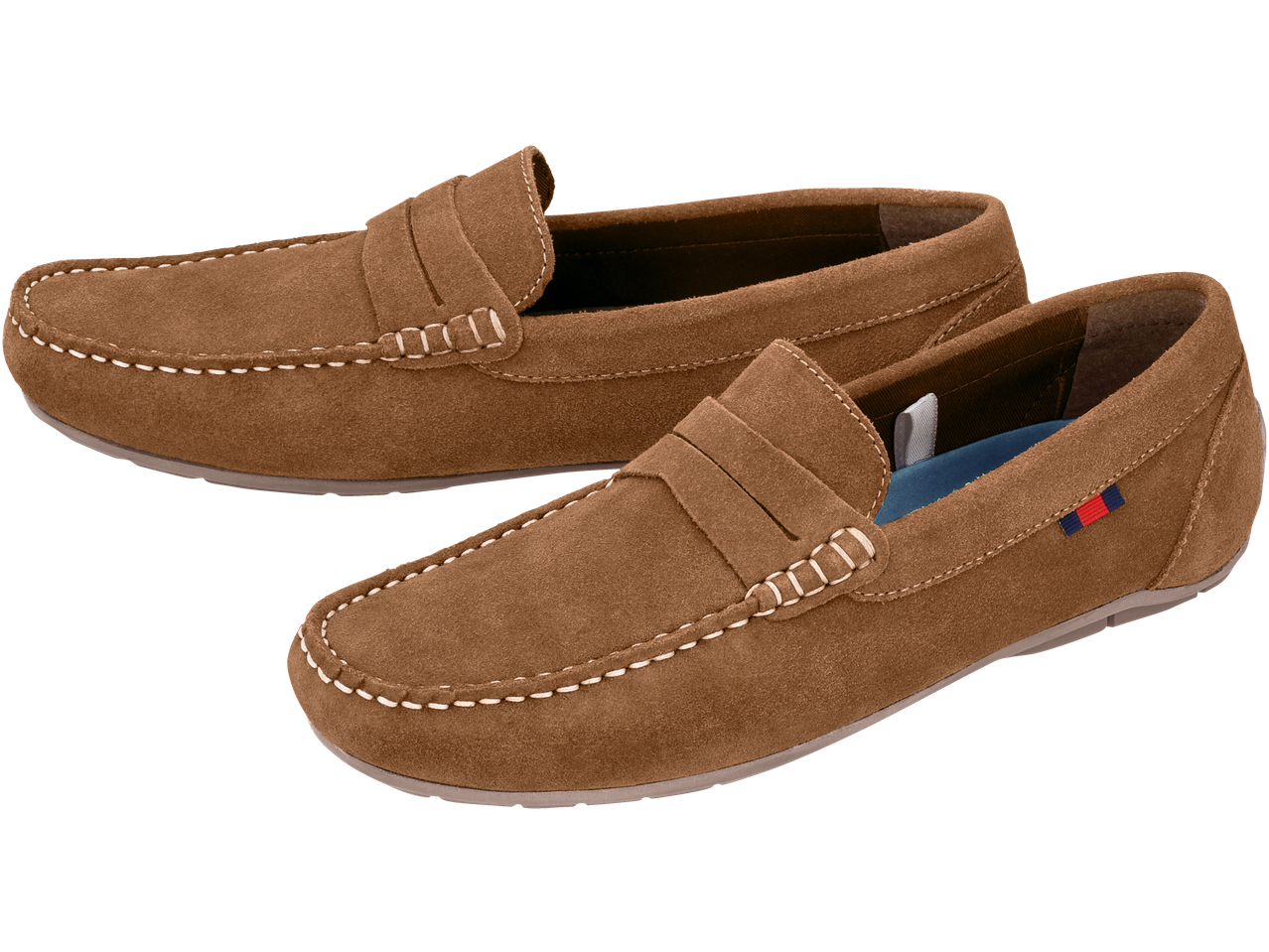 Muške kožne mokasinke u smeđoj boji