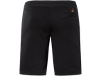 Crne muške šorts pantalone sa malim narandžastim logom na zadnjem džepu.