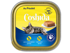 Pâtée pour chat au poulet, complète et équilibrée, sans conservateurs ni sucre ajoutés, élaborée sous contrôle vétérinaire.