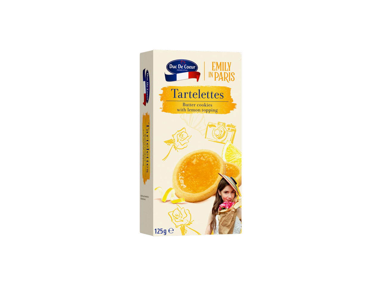 Biscuiti Tartelettes Duc De Coeur cu glazură de lămâie.