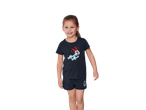 Minnie Mouse t-shirt and shorts for girls.