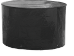 Housse de protection ronde noire LIVARNO pour mobilier de jardin avec cordon de serrage réglable.