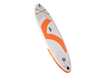 Aquaglide inflatable SUP board: orange and white design.