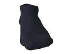 Single dark blue ankle sock, angled to show the heel and toe.
