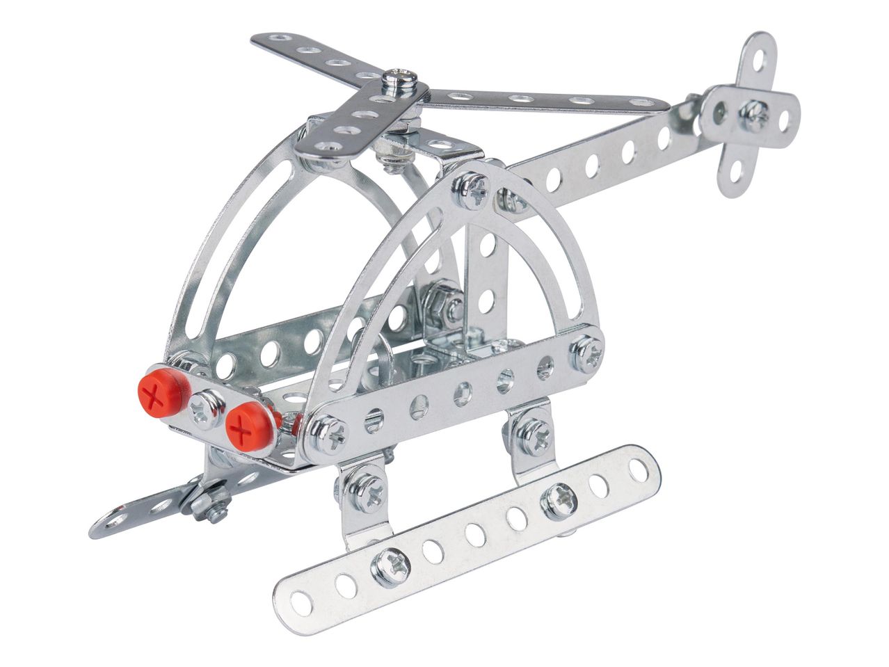 Fém építőjáték helikopter modell.