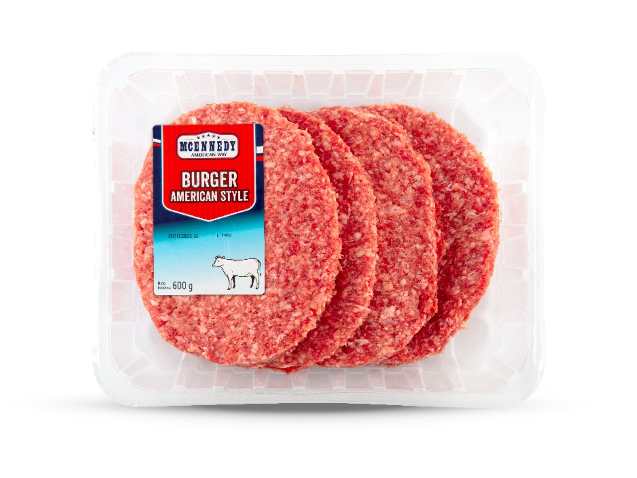McKennedy American Style burgeri od mljevenog mesa u prozirnom pakiranju, 600 g
