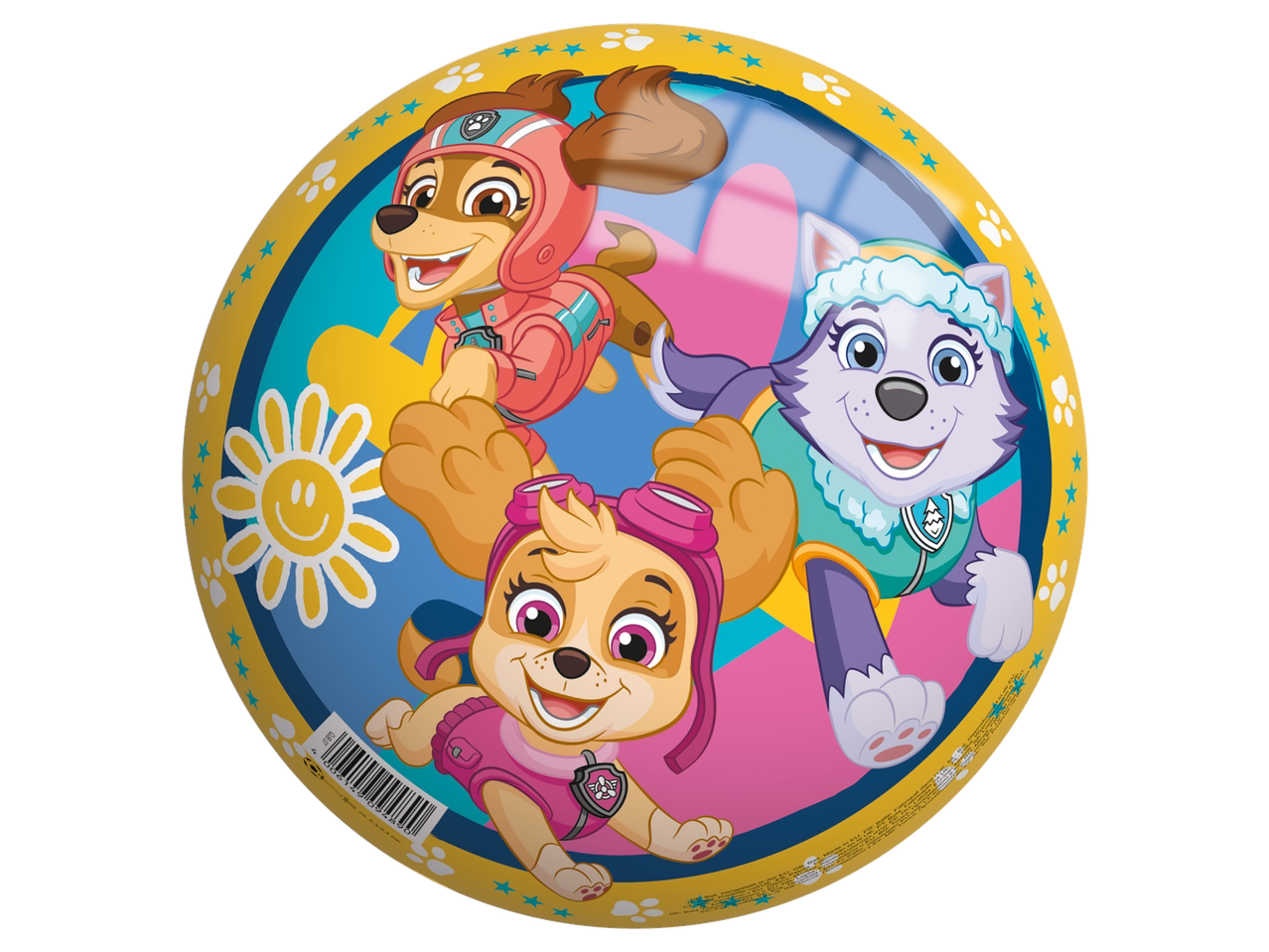 Minge de joacă JOHN cu personaje din Patrula Cățelușilor: Everest, Skye și Tracker.