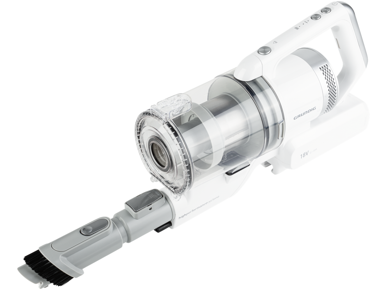 Grundig 2-in-1 akumuliatorinis dulkių siurblys VCP 3929 L su šepečio antgaliu