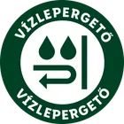 Vizlepergeto: vízállóság szimbólum.