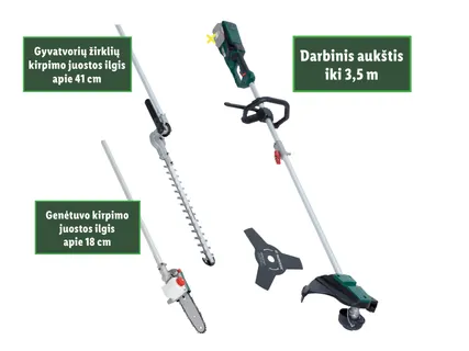 Kombinuotas akumuliatorinis sodo prietaisas 40 V PGKGA 40-Li