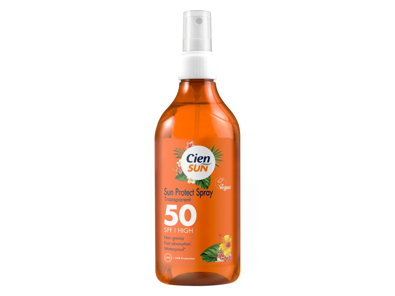 Cien Sun Αντηλιακό Σπρέι διάφανο SPF 50