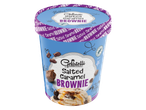 Glace Gelatelli caramel salé et brownie.