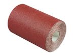 Roll of red sandpaper for sanding and finishing surfaces