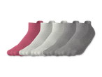 Fünf Paar Socken in Pink, Weiß und Grau
