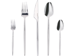 Ezüst színű Silvercrest evőeszközkészlet fekete háttérrel